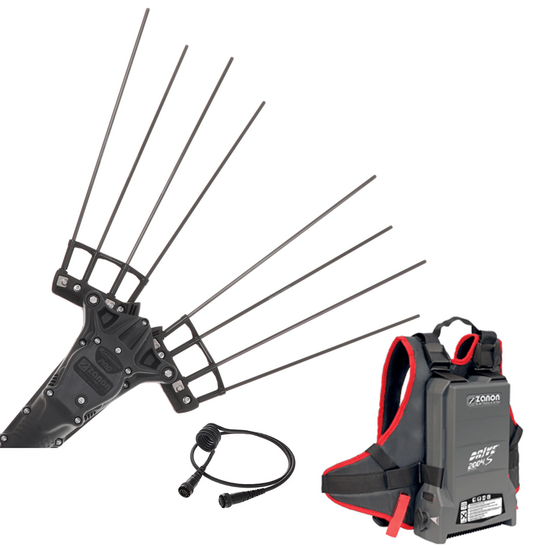 Zanon Karbonium PRO AL 200 - Abbacchiatore elettrico a batteria - Asta telescopica 170 - 250 cm