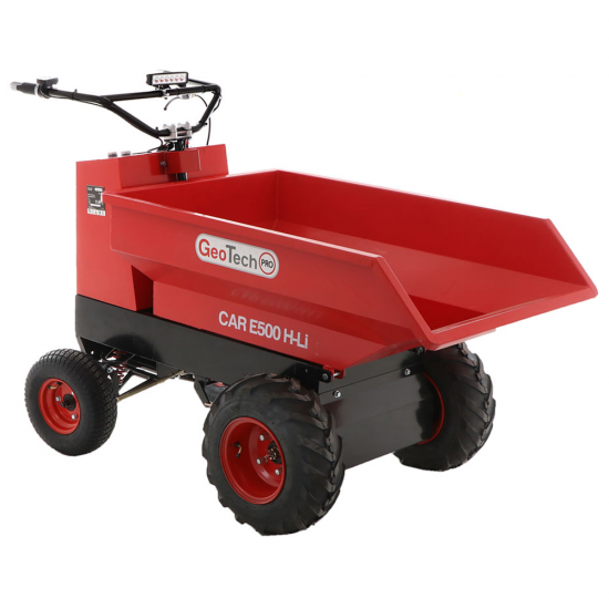 GeoTech Pro Mini Dumper Car E500 H-Li - Motocarriola a batteria 48V 15Ah