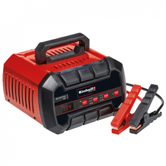Einhell CE-BC 15 M - Caricabatterie auto - 12V - batterie auto e moto - acciaio/plastica