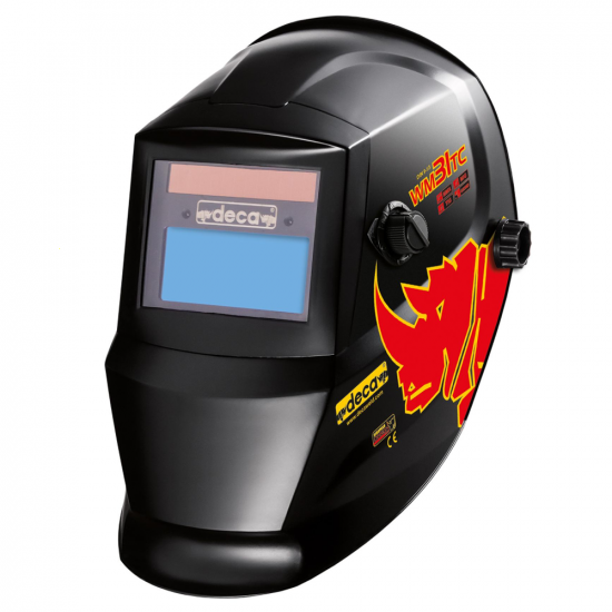 Maschera professionale Deca a casco per saldatura WM31TC LCD DIN 9>13