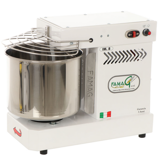 Famag Grilletta IM 8/230 10 Velocità HH - Impastatrice a spirale 8 Kg ad alta idratazione