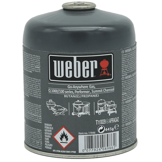 Cartuccia di Gas 445G Weber - Cartuccia monouso di gas butano/propano