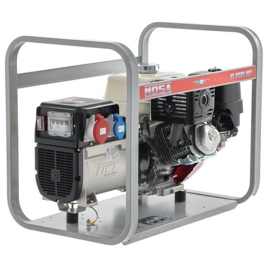 MOSA GE 8000 HBT - Generatore di corrente 6.4 KW trifase - Alternatore italiano - Motore Honda GX390