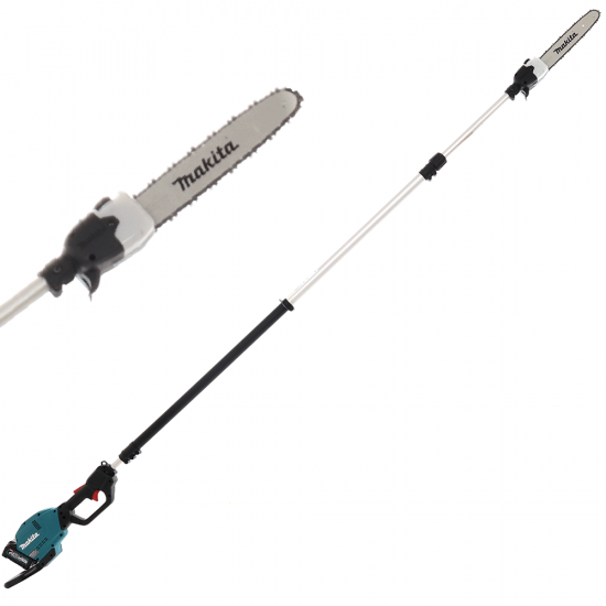 Makita UA004G - Potatore elettrico a batteria su asta telescopica da 40V 4Ah - Batteria e Caricabatteria inclusi