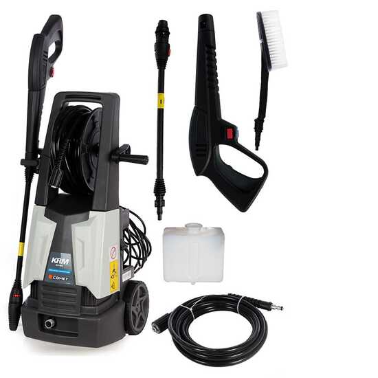 Comet KRM 1100 Extra - Idropulitrice ad acqua fredda - con avvolgitubo - 360 lt/h -125 bar