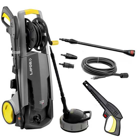 Lavor Pascal 20 - Idropulitrice a freddo e spazzola Patio L28 - 400 l/h - 140 bar
