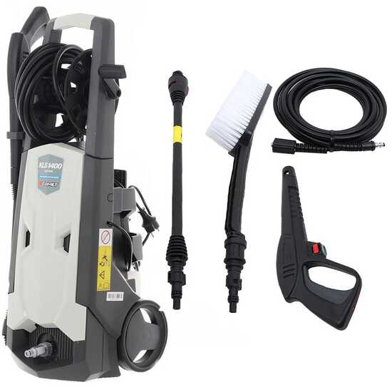 Comet KLS 1400 Extra - Idropulitrice a freddo semiprofessionale - Con avvolgitubo - 140 bar - 400 l/h