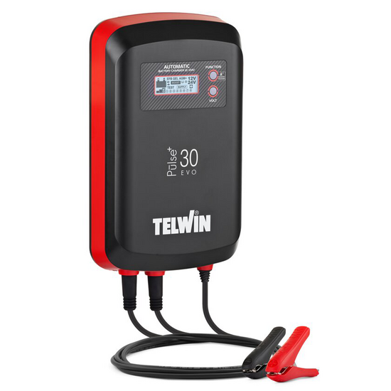 Telwin Pulse 30 Evo - Caricabatterie e mantenitore automatico - batterie 6/12/24V
