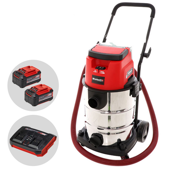 Einhell TE-VC 36/30 Li - Aspirasolidi e liquidi a batteria - 2x 18V 5.2Ah