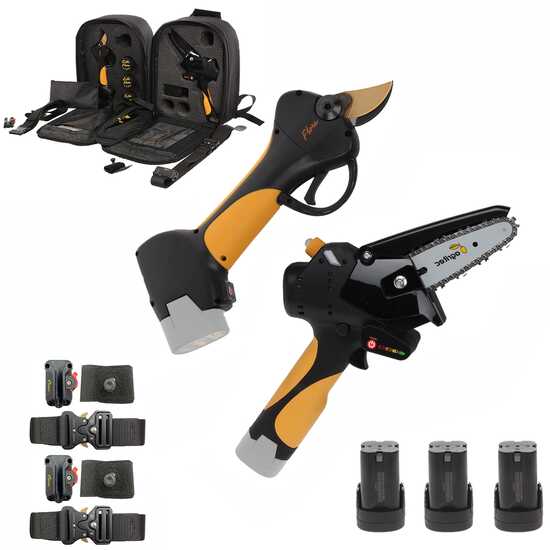 Agritec Flora PCP100A + PC32 - Kit Potatore a batteria manuale + Forbici elettriche da potatura - 3x 14.4V 2.5Ah