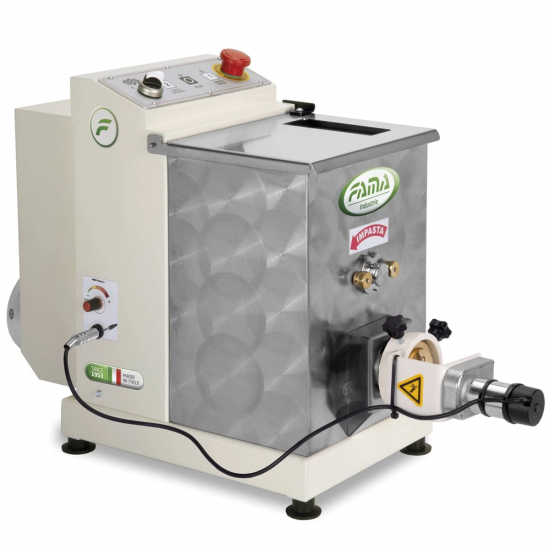 Fama Grande con tagliapasta - Macchina per la pasta professionale trifase 2 in 1 - Impasta ed estrude