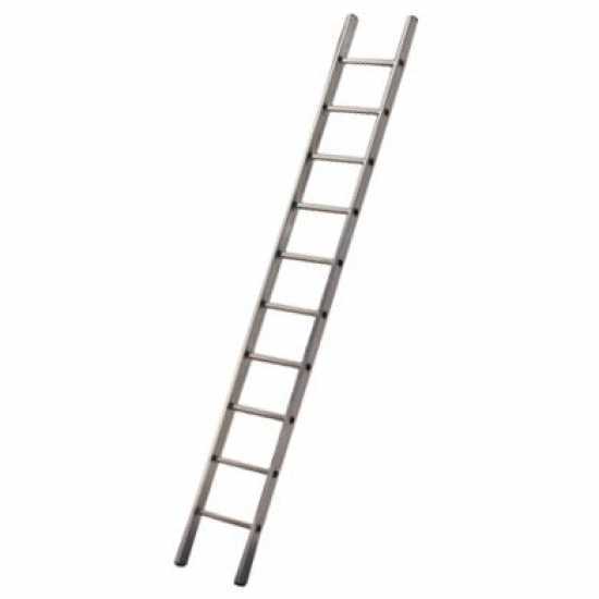 Facal Genia GS300, 9 gradini, 2.89 m - Scala in alluminio semplice singola - Altezza stimata operativa 3.85 m
