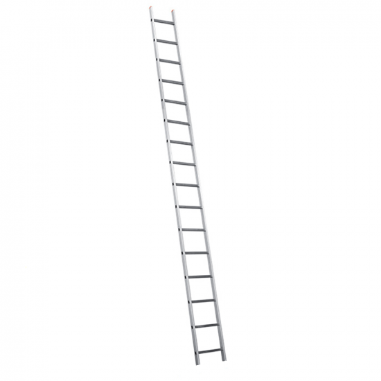 Facal Genia GS500, 16 gradini, 5.02 m - Scala in alluminio semplice singola - Altezza stimata operativa 5.95 m