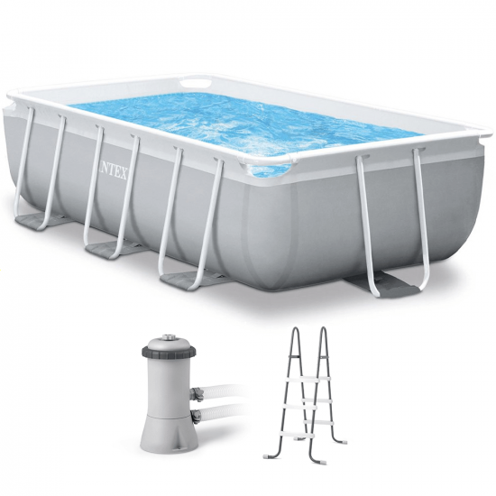 Intex Prisma Frame 26784NP - 300x175x80 cm - Piscina fuori terra + Pompa filtro 45 W e Scaletta