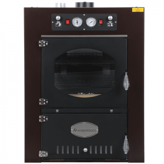 Rossofuoco Garden Color 65 Marrone - Forno a legna da incasso