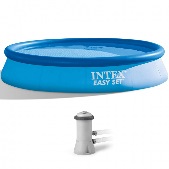 Intex Easy Set 28142NP - &Oslash;396x84 cm - Piscina gonfiabile + Pompa filtro 45 W