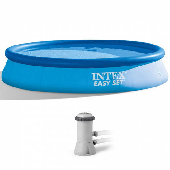 Intex Easy Set 28132NP - &Oslash;366x76 cm - Piscina gonfiabile + Pompa filtro 