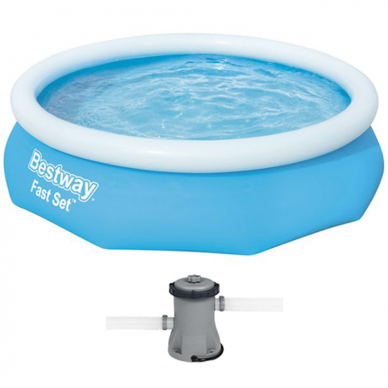 Bestway Fast Set 57270 - Ø305x76 cm - Piscina gonfiabile + Pompa filtro 16 W