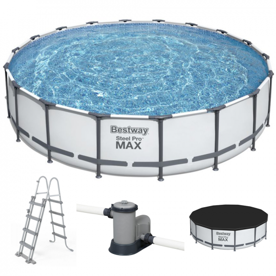 Bestway Steel Pro Max 56462 - Ø549x122 cm - Piscina Rotonda