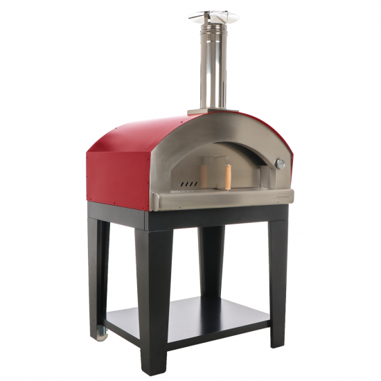 Rossofuoco Campagnolo Rosso - Forno a legna da esterno con carrello