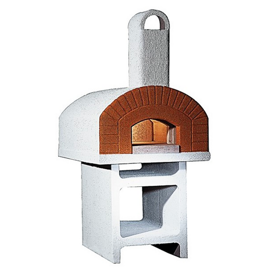 Linea VZ Pozzuoli - Forno a legna da esterno con base in cemento - Con camera di cottura 72x105 cm