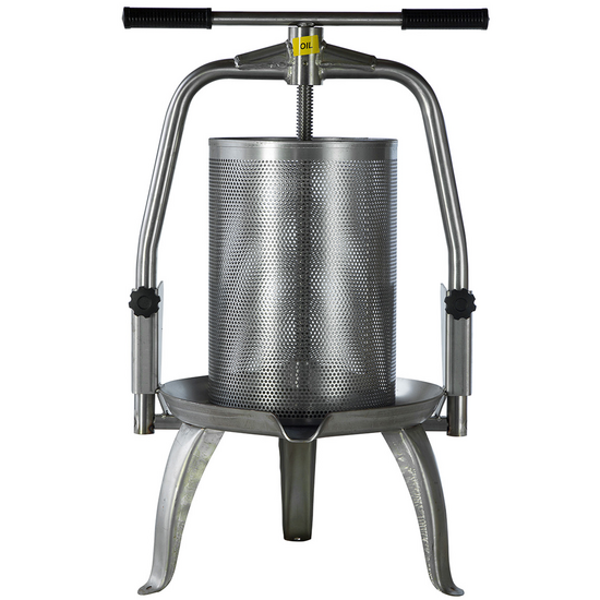 Baesso V30 Inox - Torchio a vite per frutta e verdura 30L - Gabbia in INOX