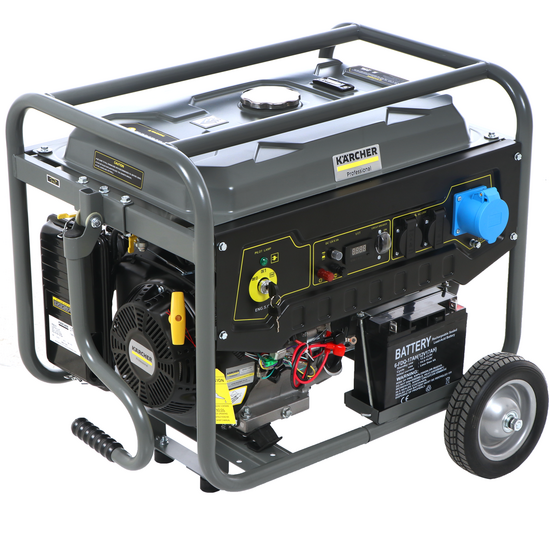 Karcher Pro PGG 6/1 - Generatore di corrente 5 kW monofase a benzina - Carrelato