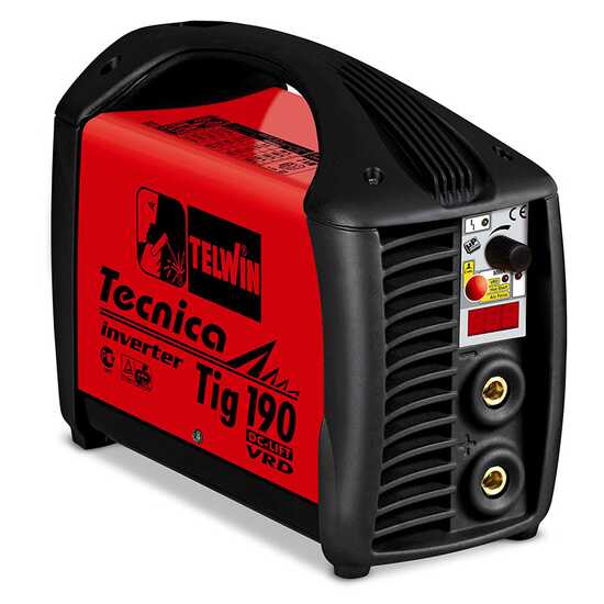OUTLET - DIFETTI ESTETICI - Saldatrice inverter TIG e MMA a corrente continua Telwin TECNICA 190 Tig DC-Lift VRD - 170A