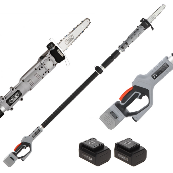Volpi KVS7000P - Potatore a batteria su asta telescopica - 2 x 21.6V 4.0Ah