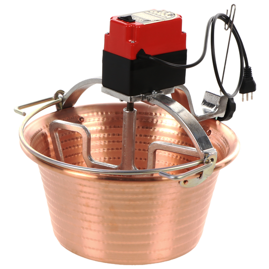 NuovaFac Cuoca Automatica - Paiolo elettrico in rame martellato a induzione - 14L - 30W