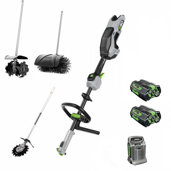 EGO MRC 2306 E - Spazzola multifunzione per pavimenti esterni - 2x 56V 4Ah