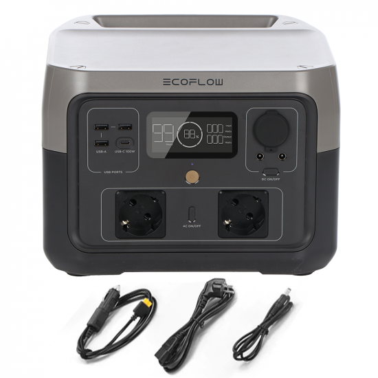 EcoFlow River 2 MAX - Batteria PowerStation Portatile - 500W - 512Wh/25.6V