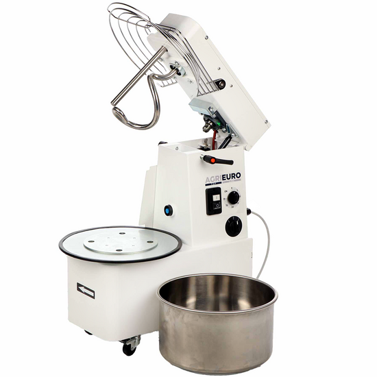 Impastatrice a spirale sollevabile Mixer 1500 H2O Deluxe - Da 12 Kg trifase 2 velocità ad alta idratazione