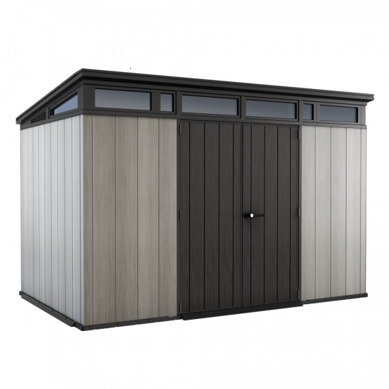 Keter Artisan grigio - Casetta da giardino - Con porta doppia anta - 342x218x226 cm