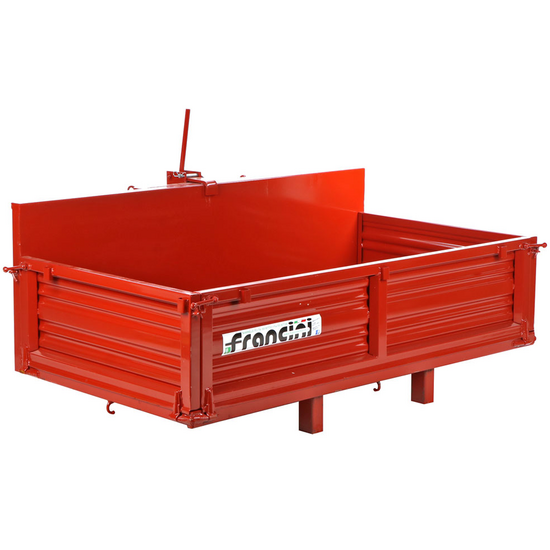Francini P 170 - Cassone transporter per trattore - Ribaltabile - 3 sponde apribili