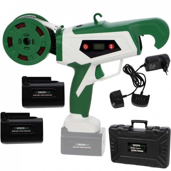 GreenBay TopTie 840 - Legatrice per vigneto a batteria - 2 x 16.8V 2Ah