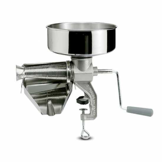 Reber 8603 N - Passapomodoro Manuale N.3 - Imbuto e Sgocciolatoio in acciaio INOX