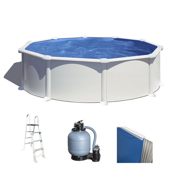 Gre Atlantis Rotonda Ø460 x 132cm - Piscina fuori terra in acciaio
