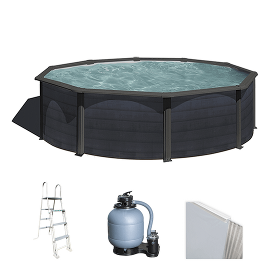 Gre Kea Rotonda &Oslash;460 x 120 cm - Piscina fuori terra in acciaio
