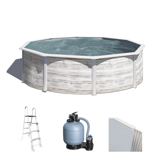 Gre Finlandia Rotonda &Oslash;300 x 120 cm - Piscina fuori terra in acciaio