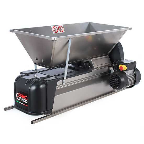 Grifo DMCI.24 - Pigia-Diraspatrice elettrica in INOX - Con protezioni incluse