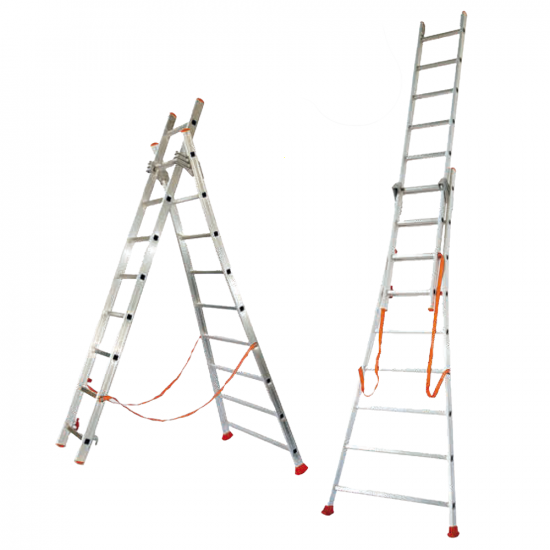 Facal Atlanta ATL290-2, 2x10 gradini, 4.54 m - Scala in alluminio - Altezza stimata operativa 5.35 m