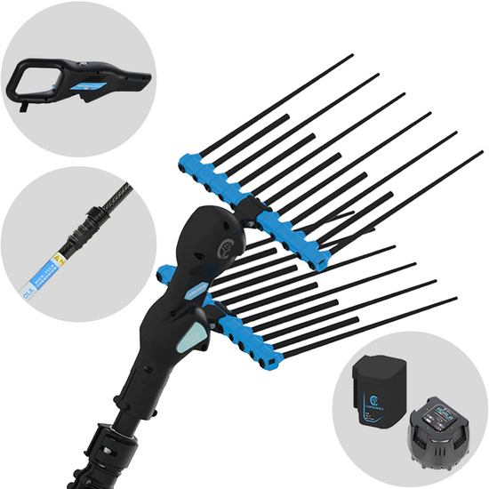Campagnola Alice STAR ECO Plug-in - Asta in carbonio - 210 - 280 cm - Abbacchiatore elettrico - 21.6V 5Ah