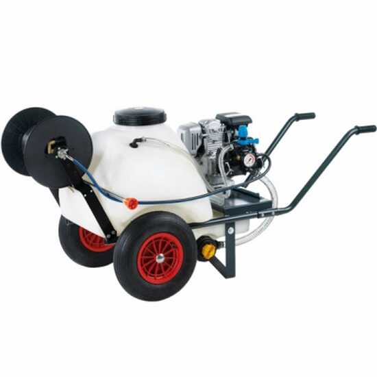 Kit motopompa irrorazione Comet MP30/Loncin G200F con carrello e serbatoio 120L