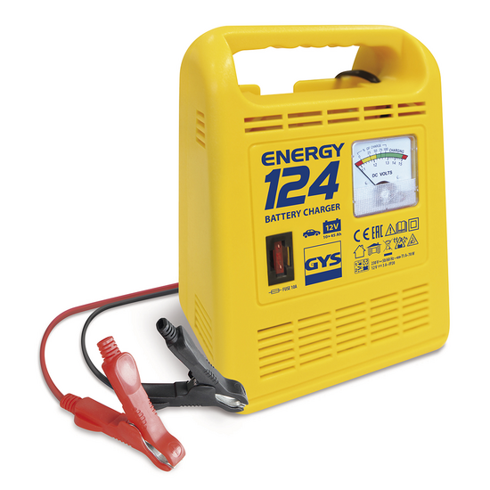 GYS Energy 124 - Caricabatterie - Batterie 12V da 10 a 45ah