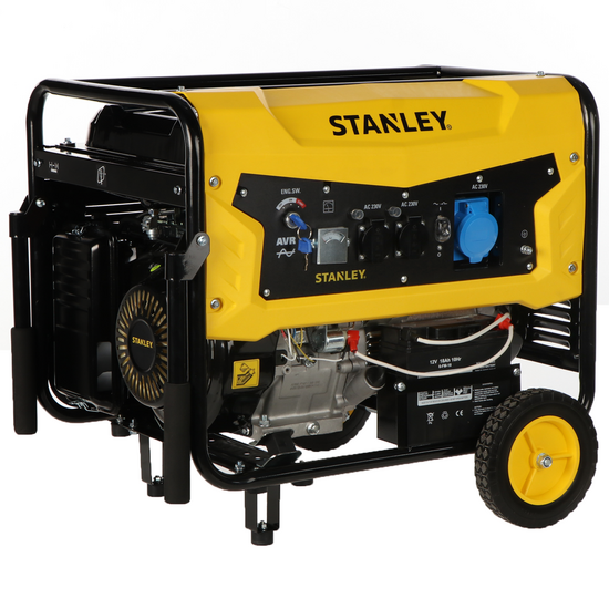 Stanley SG 7500B-1 - Gruppo elettrogeno a benzina - AVR - 7.5 kW monofase