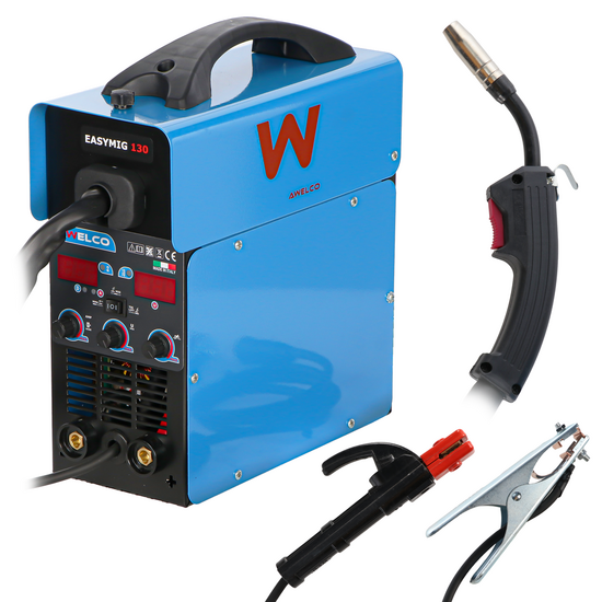 Awelco EASYMIG 130 - Saldatrice Inverter Multiprocesso - MIG/MMA/TIG LIFT - GAS/NO GAS