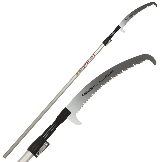 Castellari PS35PRO+AT4 - Seghetto con denti "U" su asta in alluminio - 255-415 cm - Lama da 35 cm