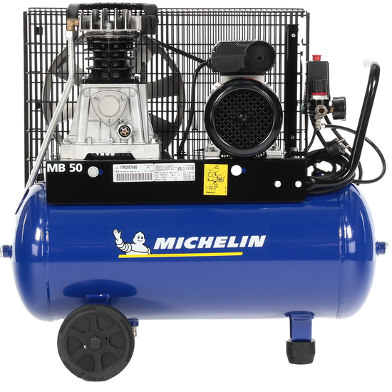 Michelin MB 50/268 MC - Compressore aria elettrico a cinghia - Motore 2 HP - 50 lt