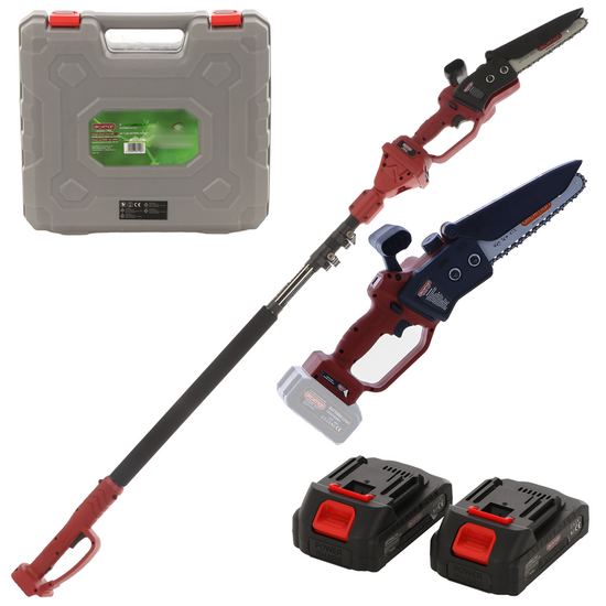 Archman PE01X - Potatore elettrico a batteria + asta di prolunga - 205-265 cm - 2x 21V 4Ah